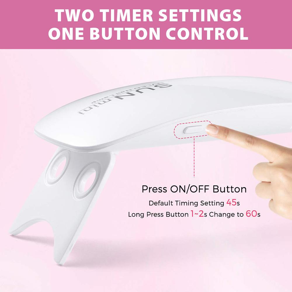 6W UV Gel LED Nail Lamp Manicure Dryer