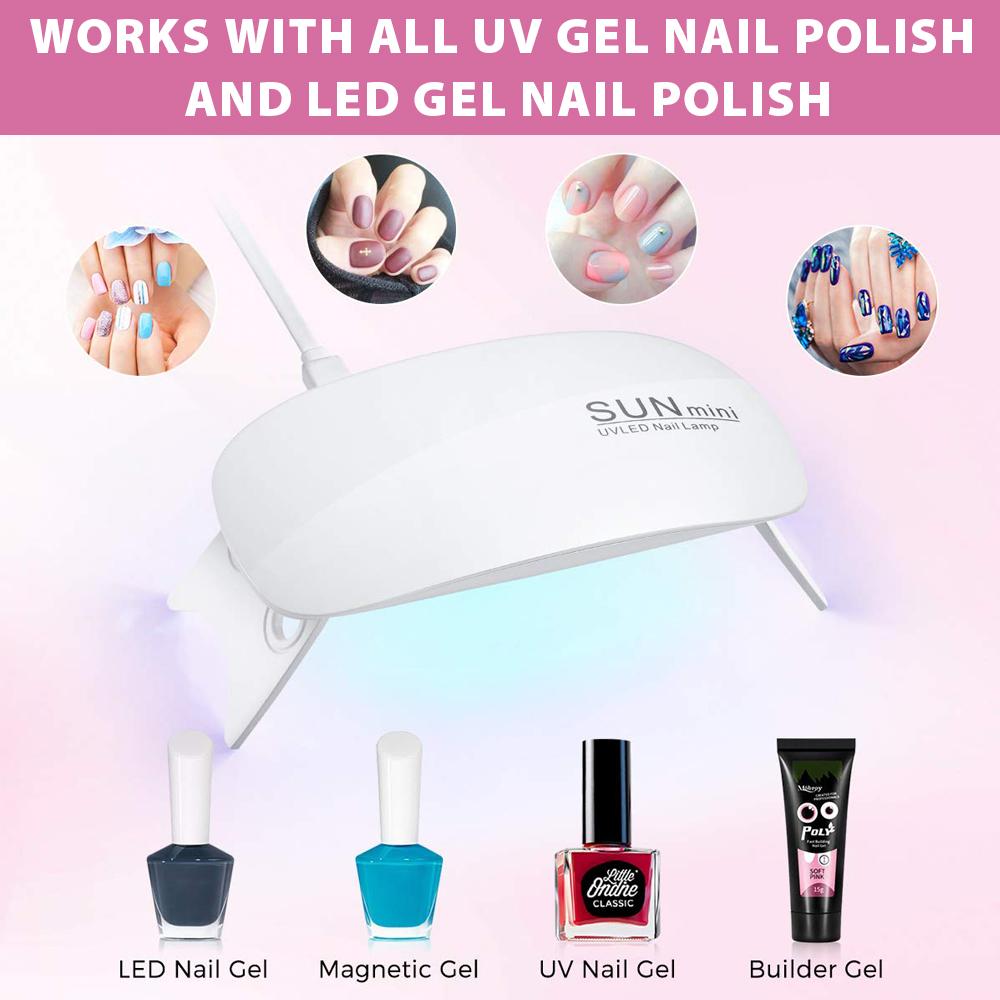 6W UV Gel LED Nail Lamp Manicure Dryer