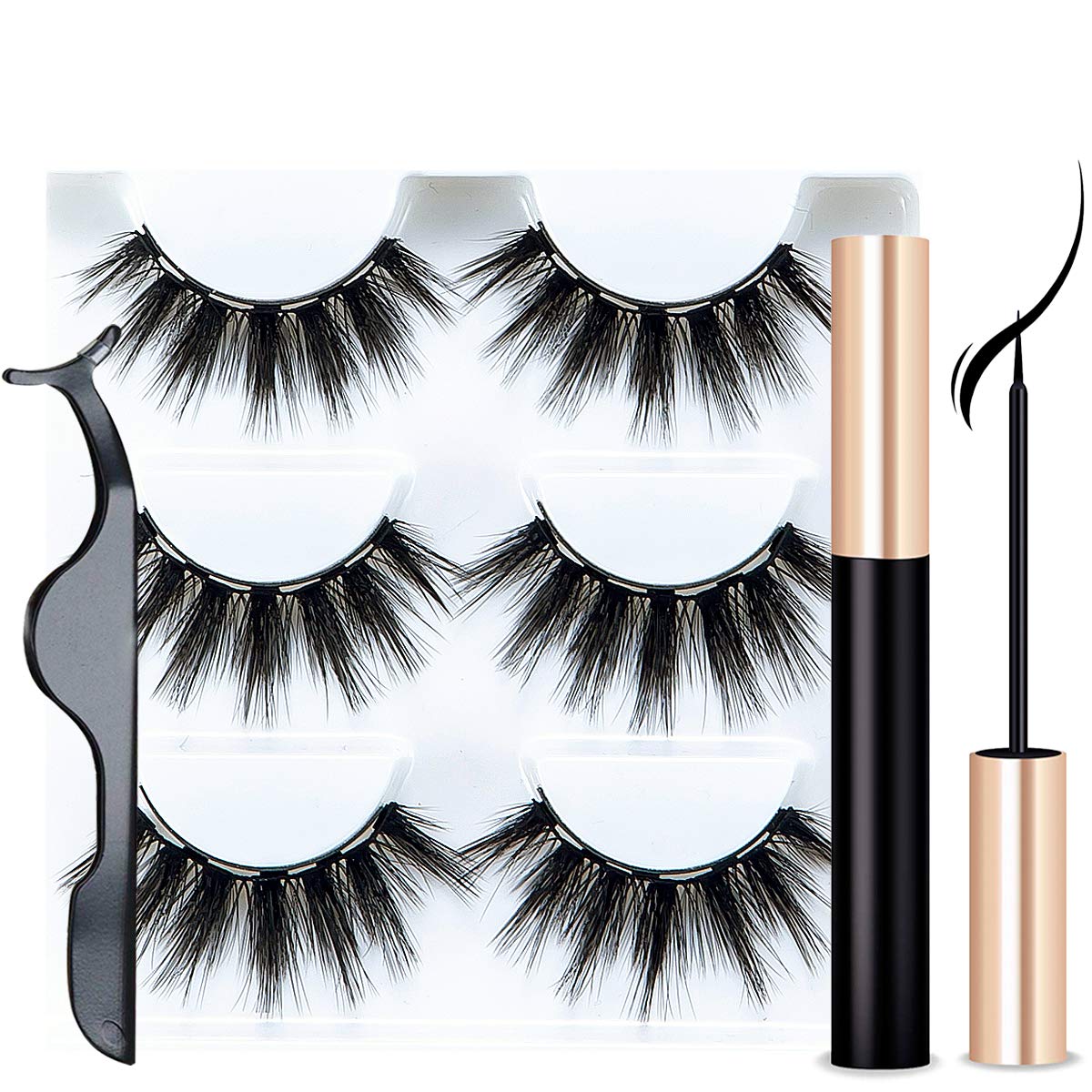 Magnetic Lash Liquid Eyeliner & Tweezers Set