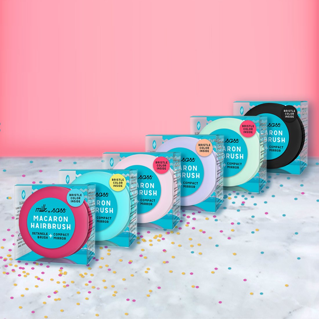 Detangle Brush & Compact Mirror