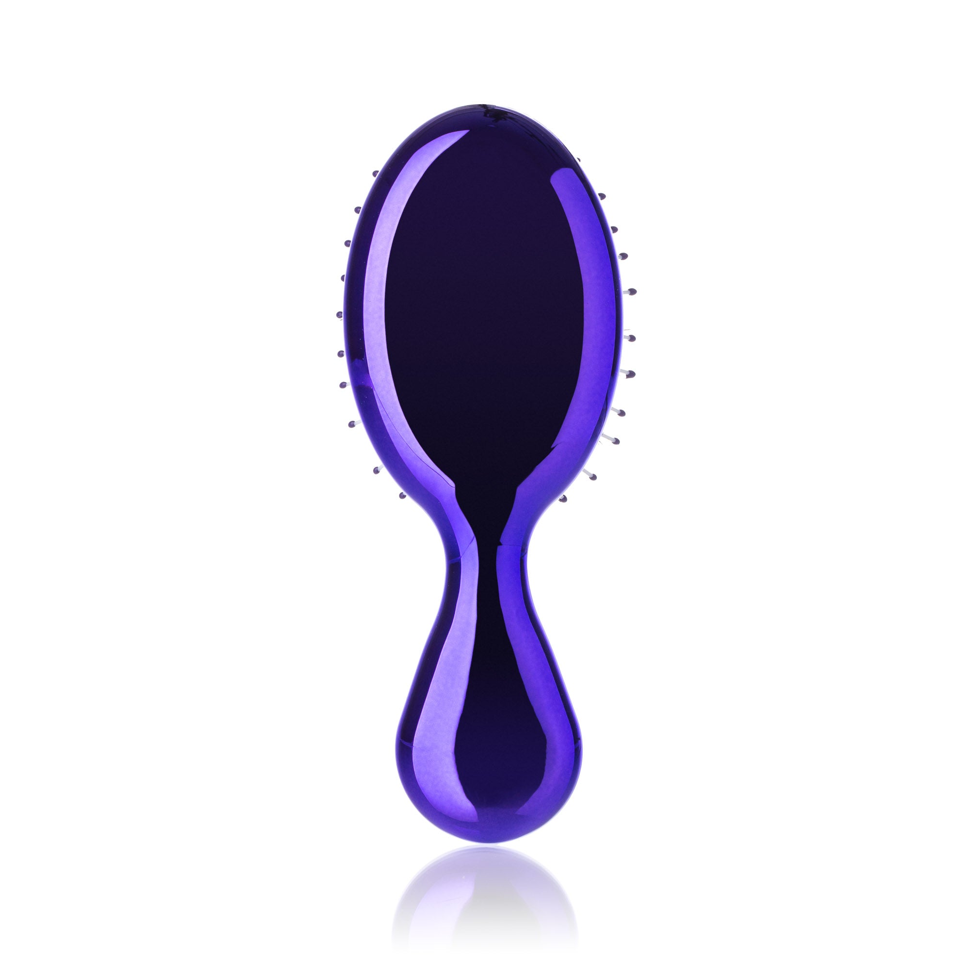 Mini Boar Bristle Paddle Brush - Purple