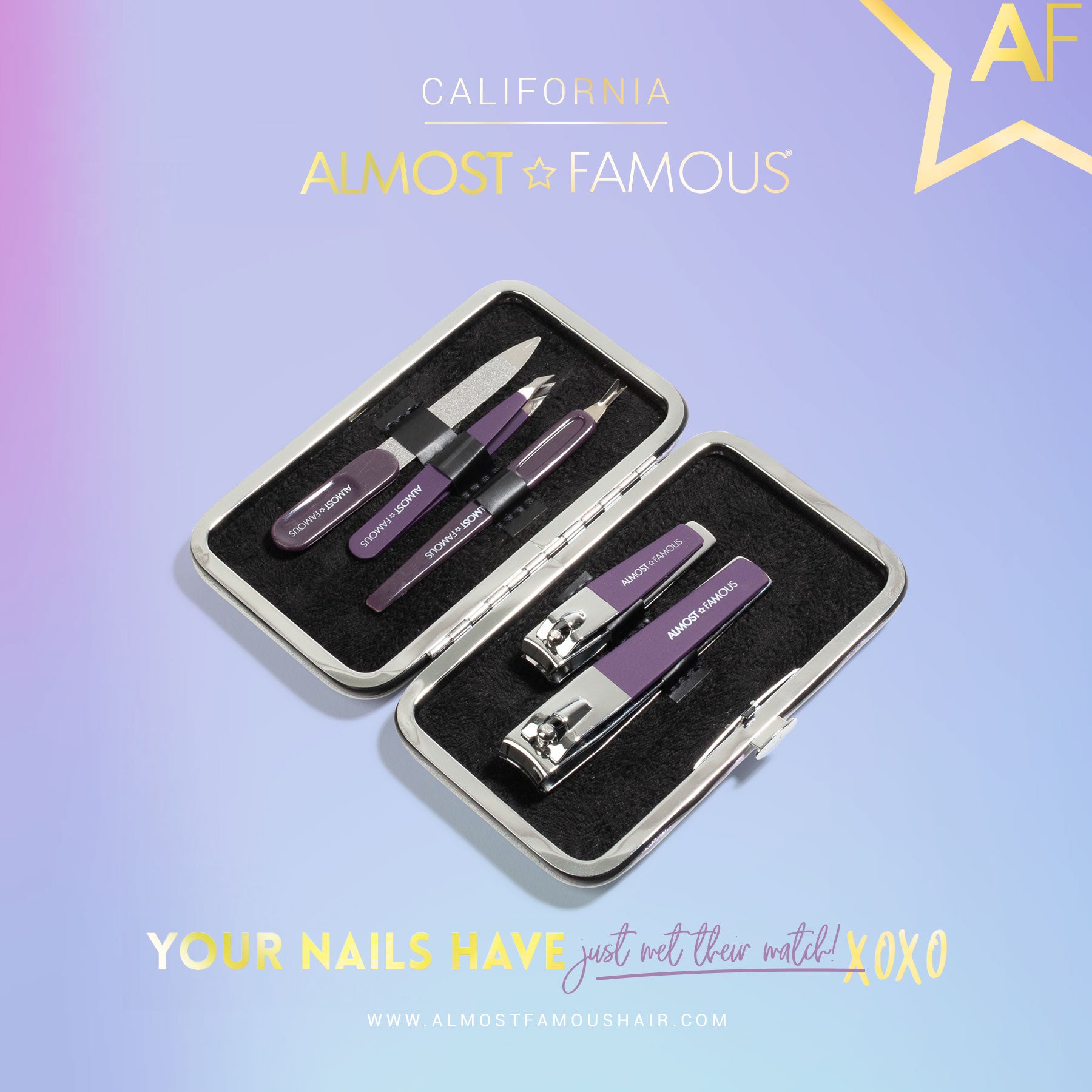 Nail Manicure Kit With Travel Case