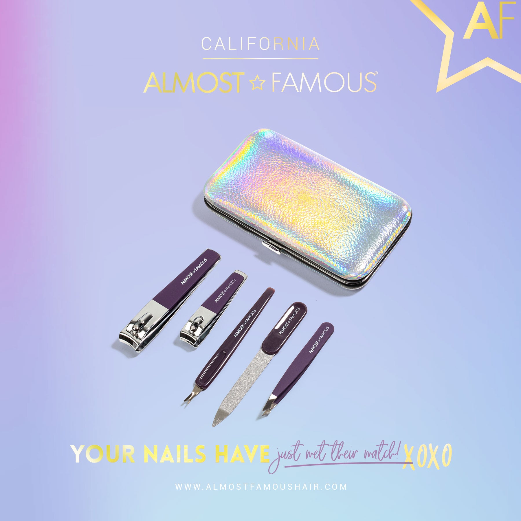 Nail Manicure Kit With Travel Case