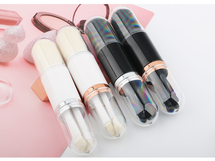 Portable & Retractable 4 in 1 Makeup Brush Set