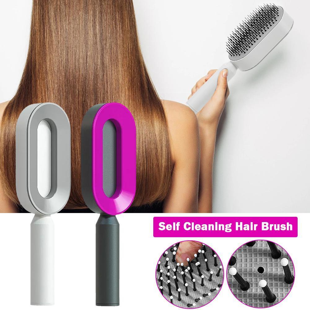 Self Cleaning Hair Brush & Massage Bristles
