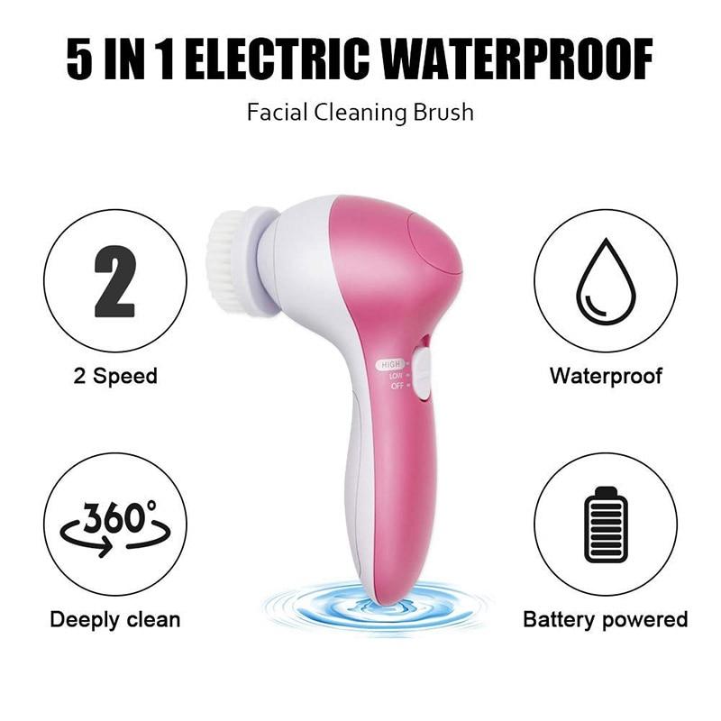 Facial Cleansing Brush - 5pc Set