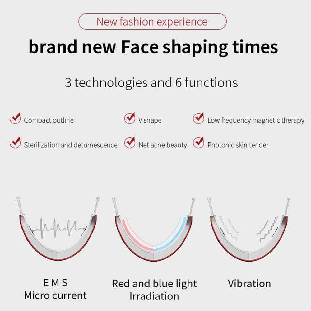 LED Light Therapy Massager & Slimming Facial Device