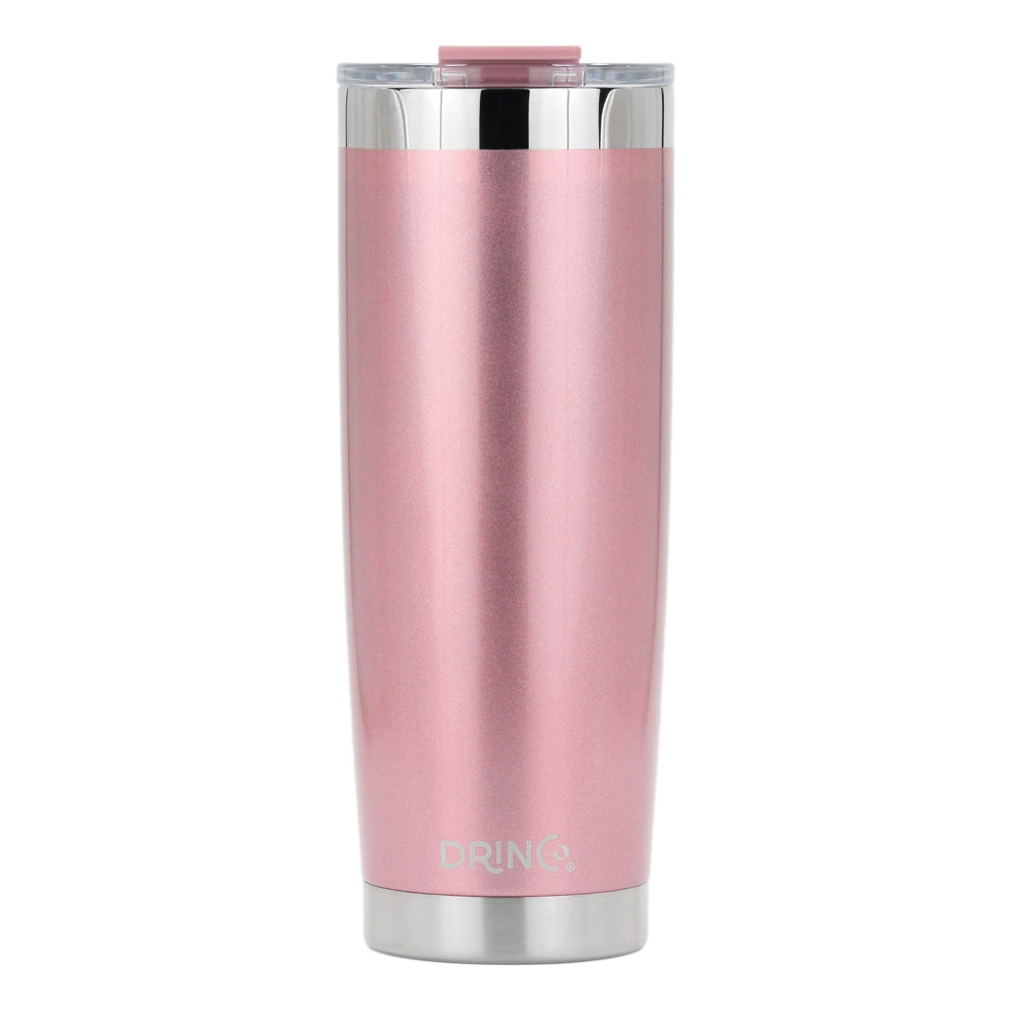 Tumbler & Mug Insulated Drinkware w/ 2 Straws - 20oz - (Rose Gold)