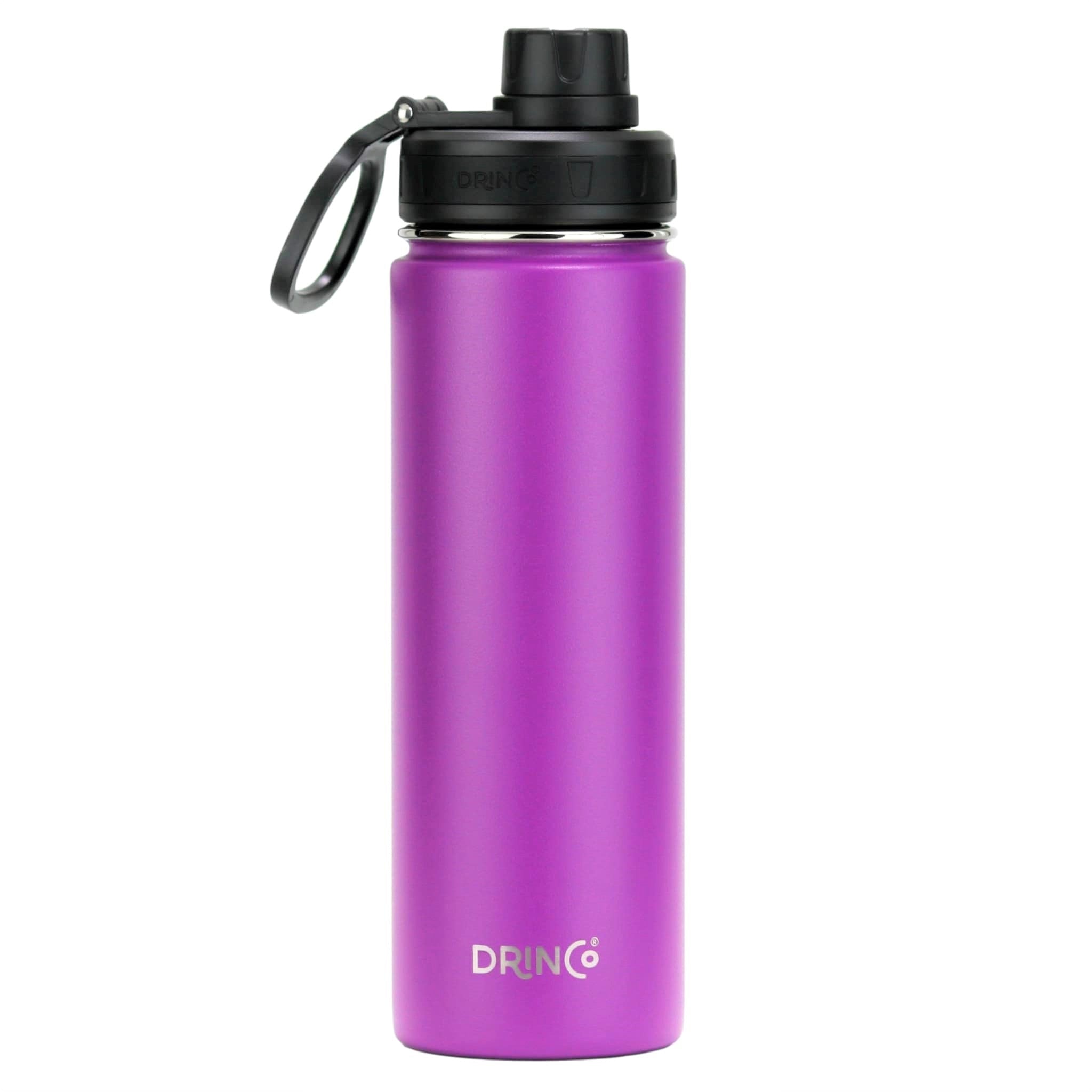 Water Bottle & Stainless Steel Insulated Drinkware-22oz (Deep Purple)
