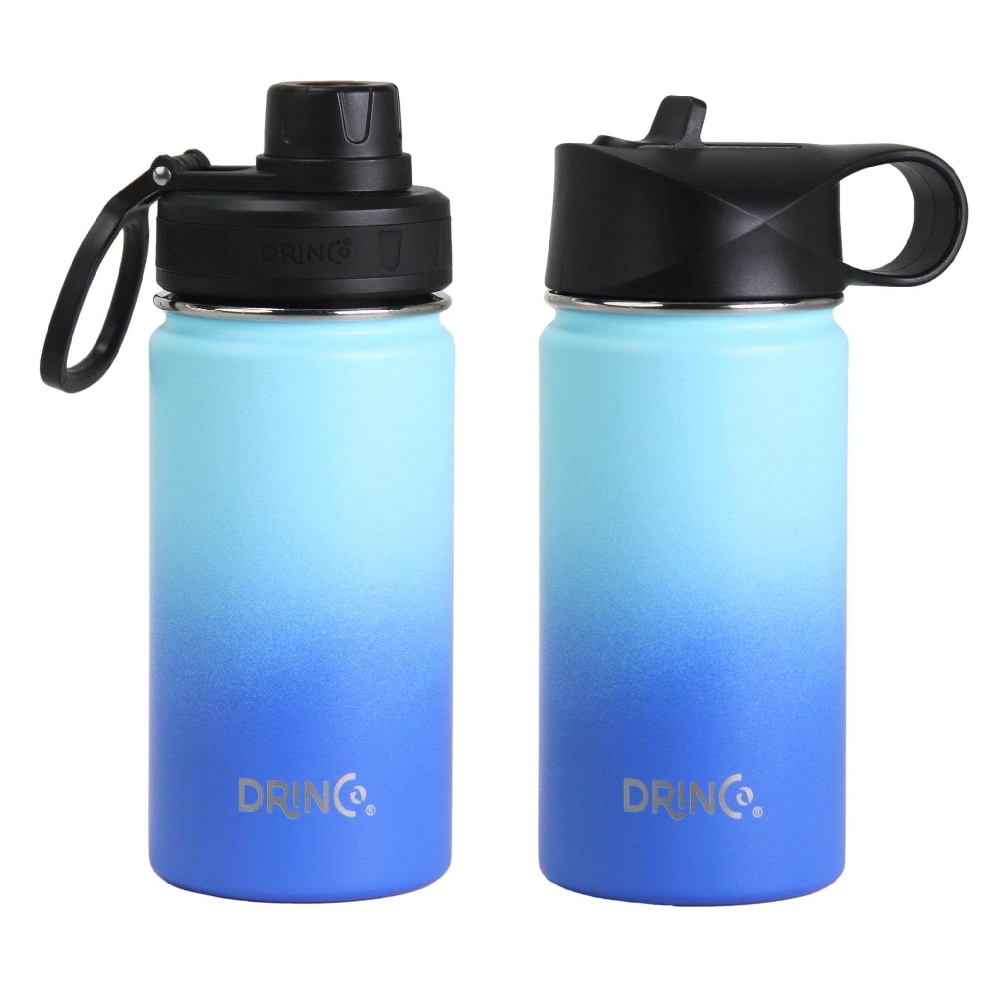 Water Bottle & Stainless Steel Insulated Drinkware - 14oz (Blue Ombre)